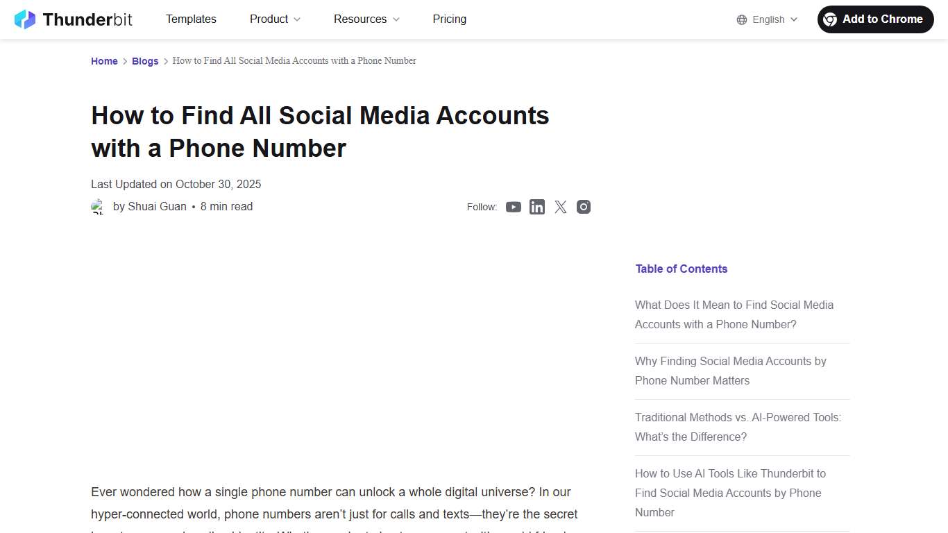How to Find All Social Media Accounts with a Phone Number
